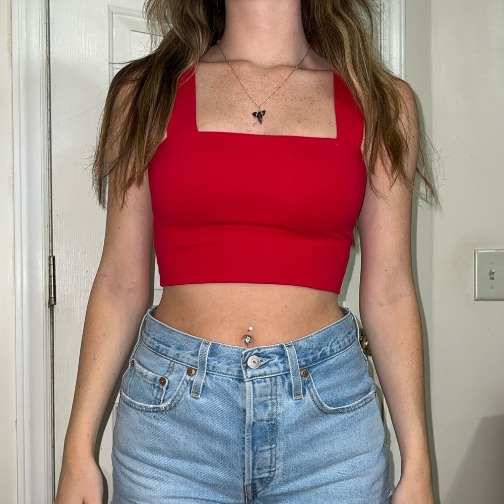 Beginning Boutique Square Neck Tank Top